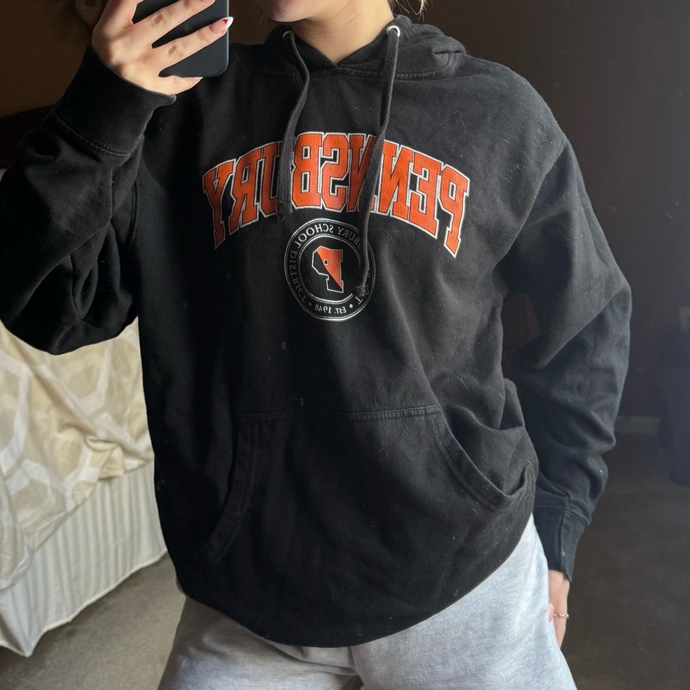 Black and Orange Hoodie